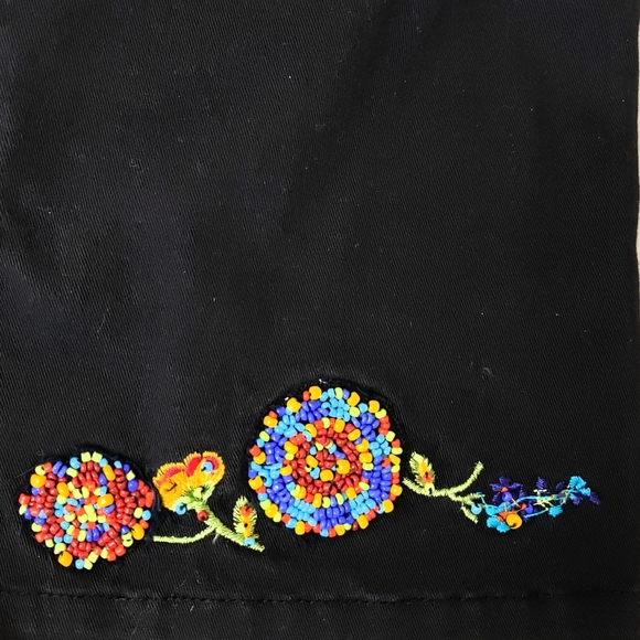 🎈😊 COPPER KEY Embroidered & Beaded Black Jeans // (CHILD) - Picture 7 of 8